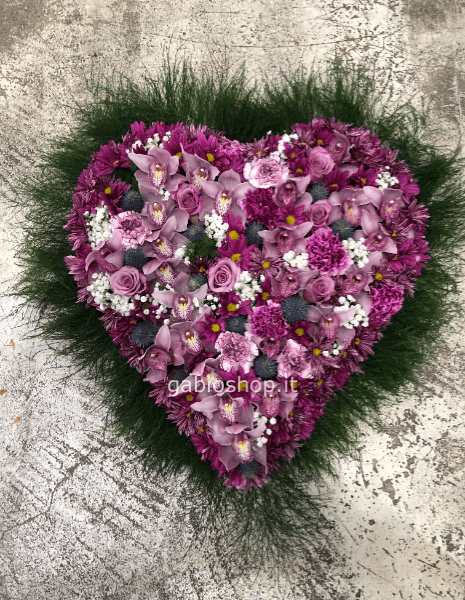 Cuore di fiori assortiti
