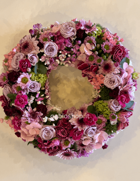 corono funebre in spunga diametro 25cm